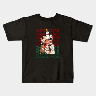 Merry christmas y all - dogs pets Kids T-Shirt